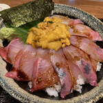 Gotouchi Sakaba Nagasaki Ken Goto Rettou Ojika Cho - 雲丹と贅沢かんぱち丼