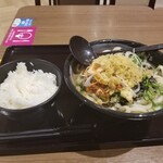 はなまるうどん - 御飯(大)180円+黒ごま担々うどん(大)870円