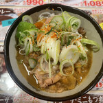 おおぎやラーメン - ミニもつ煮追加。