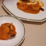 Chinese　Restaurant　Karin - 大海老のチリソース(小3,300円)母がさっさと取り分けちゃって全景が撮れず