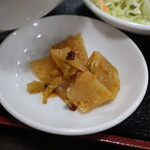 華龍飯店 - セットの搾菜