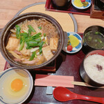 地鶏料理 味千両 - 地鶏すき焼き定食