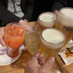 DINING RED PEPPER - 先ずはビールで乾杯♫