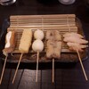 Jinraku - 串揚げおまかせ５本セット７００円：キス・チーズ・うずら・牛肉・しょうが