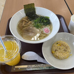 Picnic Court Tomisato Ten - 佐野風ラーメン+ミニ炒飯セット　計600円　R5.3.21