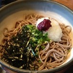 Soba Ki Satsumagunsatsuma Yamasaki Ten - 梅おろしそば。そばがちょっと残念だった。