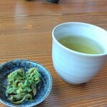 Soba & Dining Nishino - お茶とふきのとう味噌