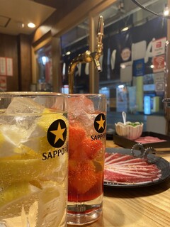 Lemon Sour 500 Yen All you can drink Yakiniku Horumon Sakaba 1129 Hamamatsu Yuraku Gai Ten - 