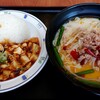 Chuka Dining Kairakuen Ionmoru Fuso Ten - 選べる麺飯セット(950円税込)  チョイスは、台湾豚骨ラーメンと、麻婆飯です。