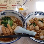 Ootake Hanten - 中華飯、醤油ラーメンセット　880円