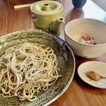 Juuwari Soba Sano - 坦々つけ麺蕎麦　アーモンドペーストで味変♡