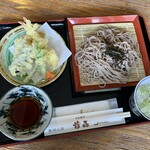 Jiimori - 天麩羅ザルそば 1,200円　＊主役は揚げたてサクサクの天麩羅　