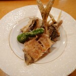 彩懐石 うらわ高砂 - 鯵の骨せんべい