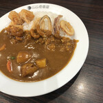 CoCo Ichiban Ya Tobu Shimo Akatsuka Eki Mae Ten - イカ野菜フライドチキンカレー（３辛）税込1,051円