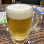 Agete n maru Ion Reikutaun Kaze Ten - お隣の、いきなりステーキさんで生ビールだけ購入させて頂きました。