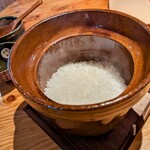 furusato - かまど炊きご飯、有機栽培米森のくまさん使用