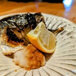 furusato - ランチの魚料理、鯖の塩焼き