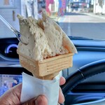 Gelato Ookura - 信州そば・高原の牛乳　ダブル　500円