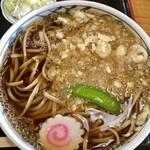 Soba Dokoro Shinano - 「たぬきそば」常陸秋蕎そば 100%使用。十割蕎麦って意味ではないと思います。