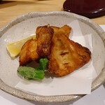 鮨酒肴 天すし - アンコウの唐揚げ