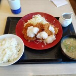 Katsuya Ibaraki Kamisu Ten - おろしヒレカツ定食 1,067円 ♪