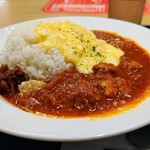 Matsuya Ueda Ipponmatsu Ten - チキチートマトカレー生野菜セット ライス大盛910円