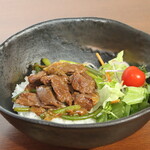 Aged beef skirt steak stamina bowl