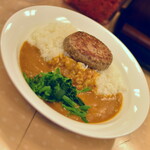 Curry Shop C&C Nishishinjukuokushititen - ハンバーグカレー（６８０円）＋ほうれん草（１００円）２０２３年６月