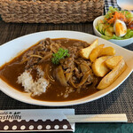 カフェ イーストヒルズ - 伊豆牛ハッシュドビーフ 1350円。