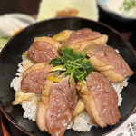 Teuchi Soba to Kamo Ryori Issui - ①特製鴨ねぎ丼3200円