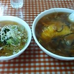 Menhantei - サービスランチの天津飯セット５００円♪