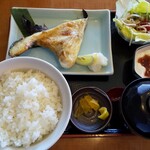 Gatten Shokudo Oshima Ya Ise Ten - 日替わり定食A￥1,200。本日はブリカマ焼き。