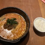 Shan Chu Dandan Mian Nagoya Chika Ten - 230613火　愛知　想吃担担面 名駅地下店　汁あり濃厚担々麺ライス付き990円