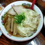 ラーメン とも - ワンタン麺（麺大盛り）