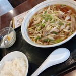 叙香苑 - ネギチャーシュー麺　小ご飯、杏仁豆腐つき　全景