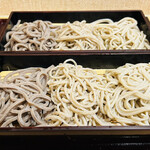 Tachikawa Jukusei Nekase Soba Takaya - 三種盛り1人前（大）¥2.280（メルマガ会員価格）