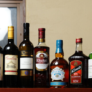 ``Kukuri Rum'' is also a connoisseur's favorite ◎A rich lineup of alcoholic beverages from various countries