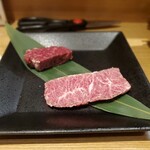 Yakiniku Nikushoku - 和牛雌牛ハラミ、和牛サガリ