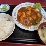 Chinese Harubin - エビチリ定食