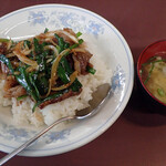 中華料理　孝司 - 料理写真:焼肉丼 スープ付 950円