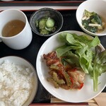 喫茶室 了見 - 鶏肉の柚子胡椒照り焼き