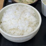 Shokudo Irokawa - 朝の定食の玉子かけご飯セットのごはん