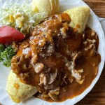 カフェ＆レスト トゥモロー - 料理写真:ビーフオムライス 大盛り