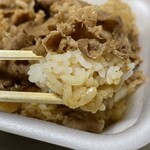 Sukiya Tsuruoka Michigata Ten - 『牛丼弁当ミニ』の具、ご飯