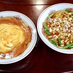 旭 - 台湾ラーメン＋天津飯