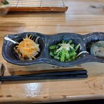 Tempura Zen to Umaimon Ho - 小鉢3種