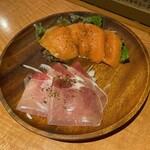 Zenseki Private room Izakaya Museigen All you can drink Mio Kichijoji Ten - 生ハム･サーモンのカルパッチョ