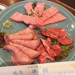 Gyushin Tokai Ten - 常陸牛の上焼肉盛り合わせ