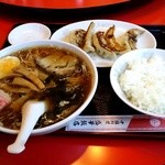 Seika Hanten Kodama Ten - ラーメン&餃子&小ライスセット　￥840