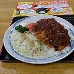 越後川口SA上り線フードコート - 洋風カツ丼、800えん